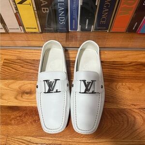 Men's White Louis Vuitton Monte Carlo Loafers